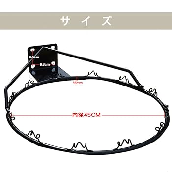 バスケットボール ゴール リング ネット 公式サイズ 内径 45cm Amazon | IKENOKOI バスケットゴール バスケットリング ネット